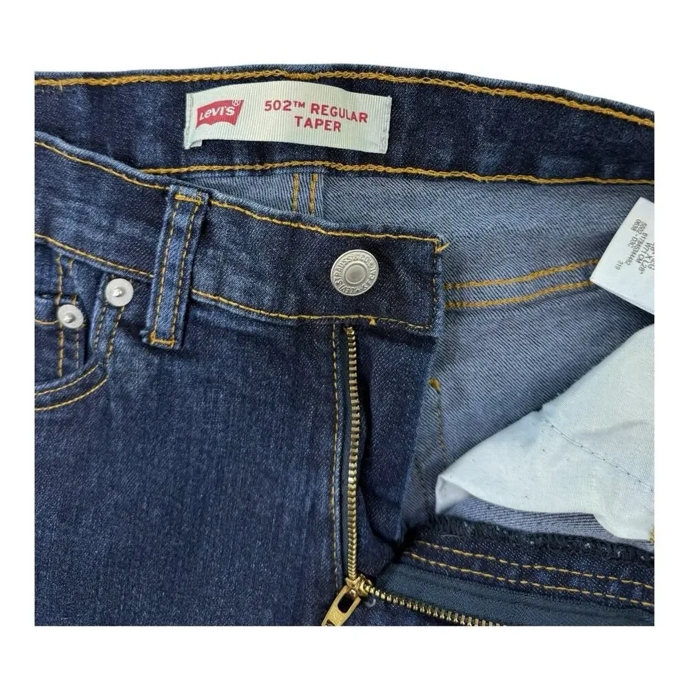 Levis 502 Boys Denim Jeans Sz 16 Reg 28 x 28